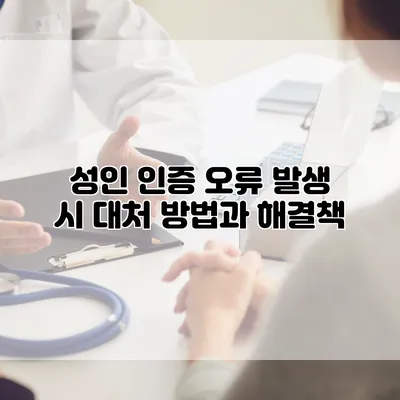 성인 인증 오류 발생 시 대처 방법과 해결책