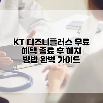 KT 디즈니플러스 무료 혜택 종료 후 해지 방법 완벽 가이드